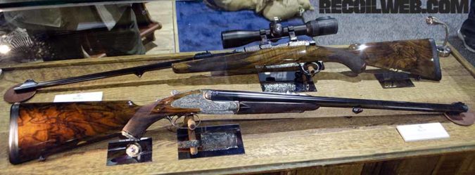 The two Rigby rifles, in this case, cost close to half a million dollars together.