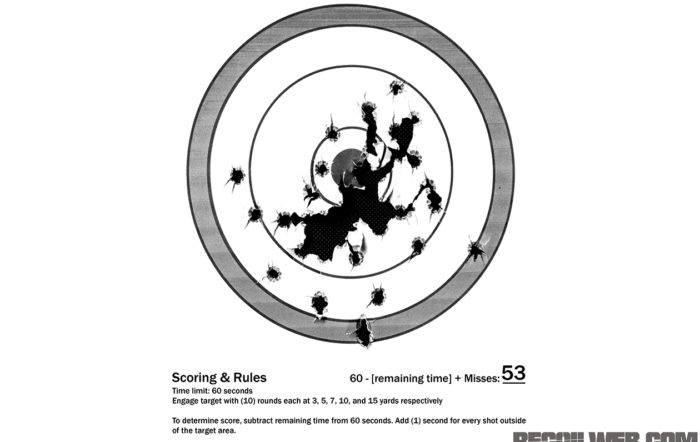“Mad Minute” CCW Pistol Target Drill