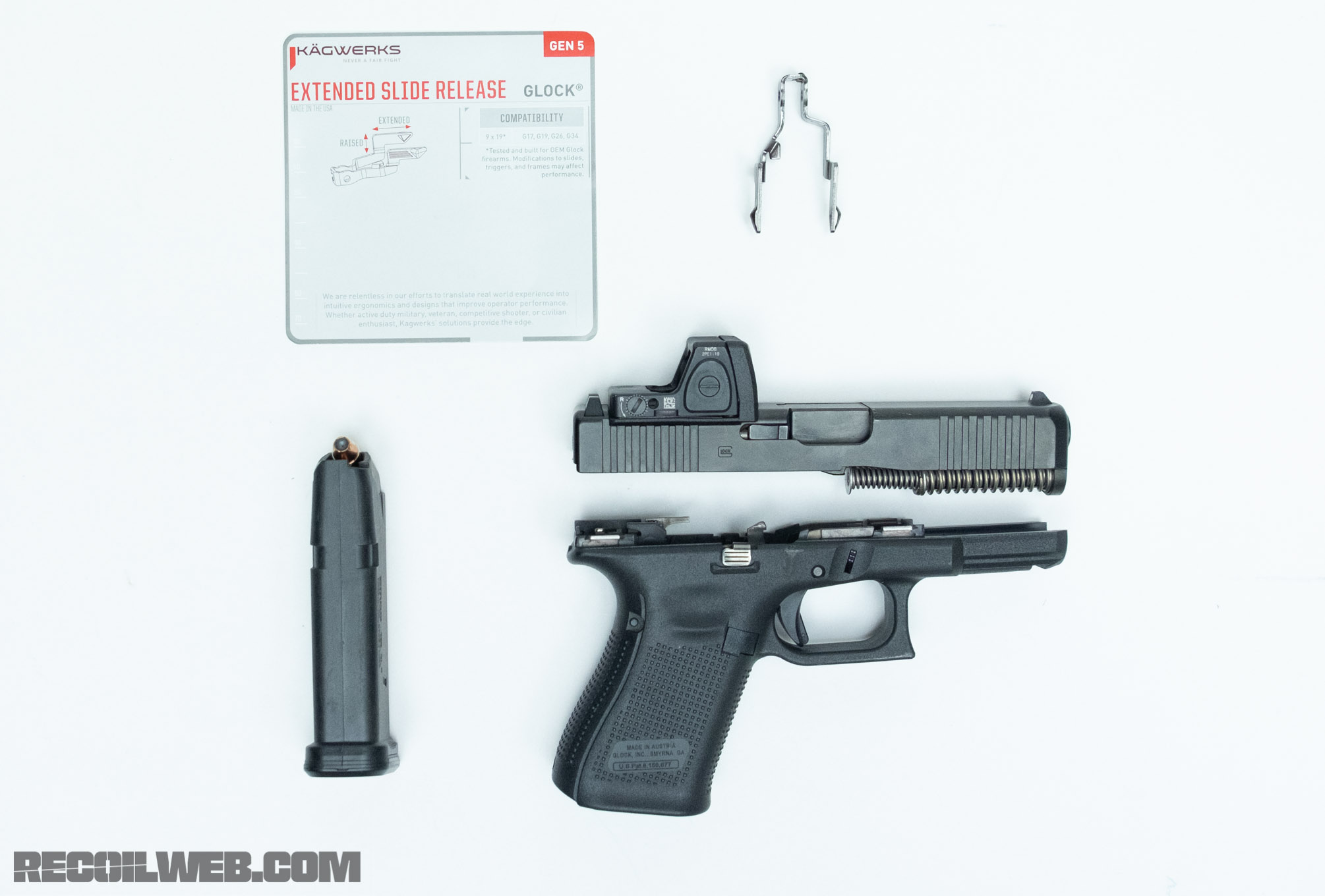 KAGWERKS GLOCK Slide Release Review RECOIL