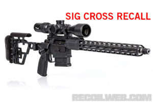 Press Release: SIG SAUER Cross Recall