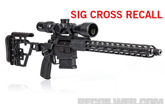 Press Release: SIG SAUER Cross Recall