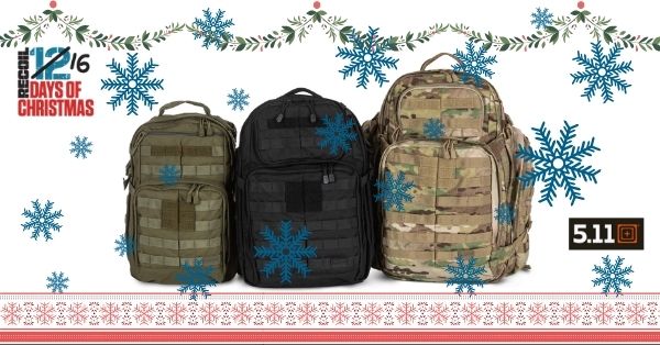 12 Days of Christmas 2020: Day 3 – 5.11 Rush Backpack Set Giveaway