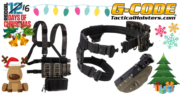 12 Days of Christmas 2020: Day 7 – G Code Belt System, Chest Rig, and Holster Giveaway