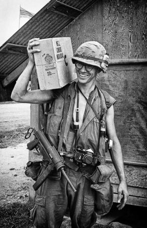 Fisher with his prized Grease Gun, 1968