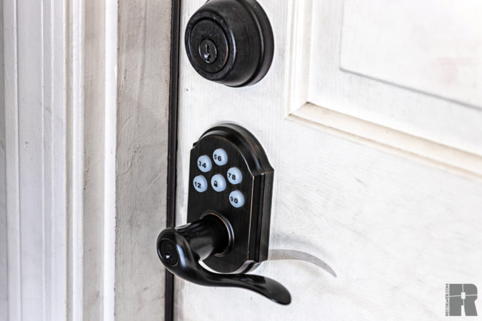 electronic lock door handle