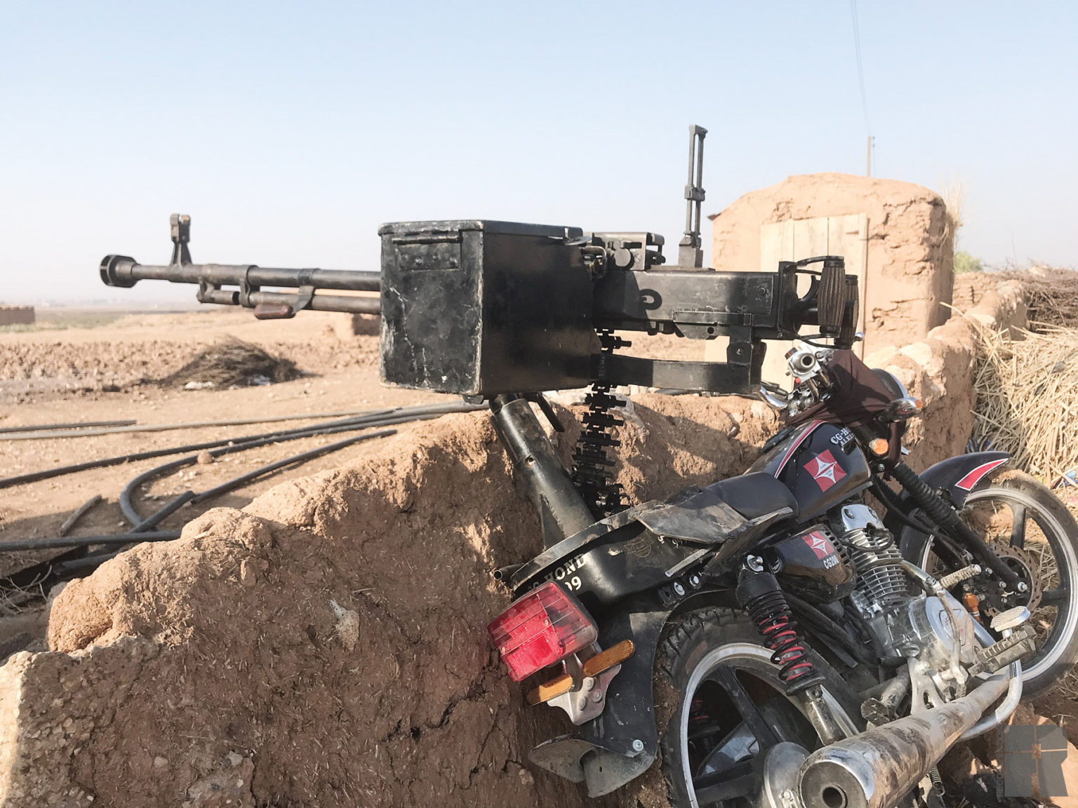 DShK on Wheels Motorcycle Mounted Machine Gun RECOIL