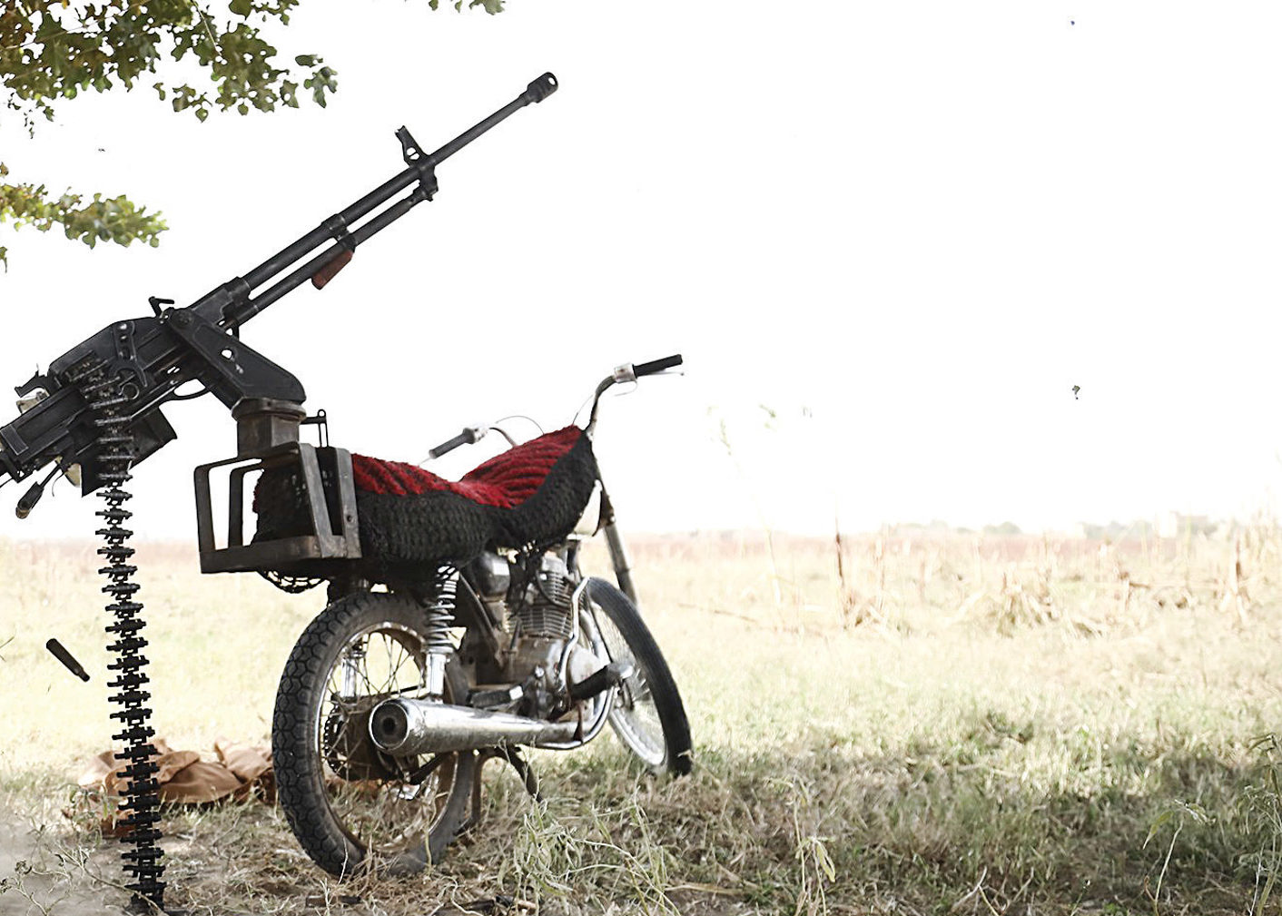 DShK on Wheels Motorcycle Mounted Machine Gun RECOIL