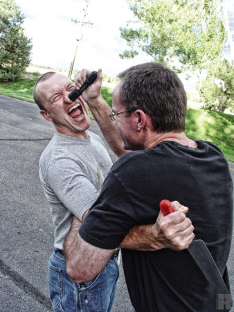 improvised weapons pen to eye