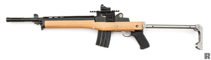 Ruger Mini 14 unfolded