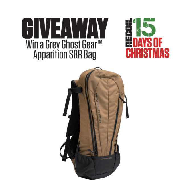 12 Days of Christmas 2021: Day 10 – Grey Ghost Gear Apparition SBR Bag filled with Swag