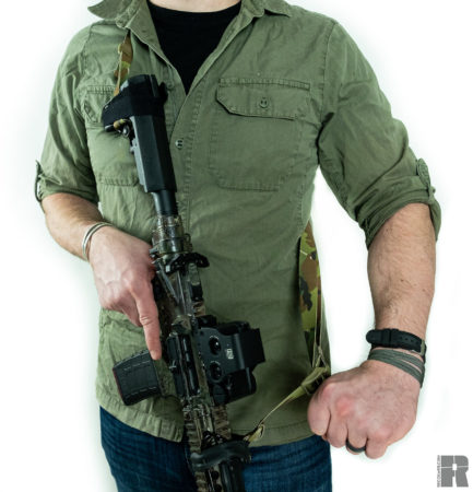 AR 15 sling slung