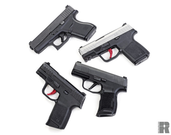 Pocket Sized Pistols Glock 43 Sig p365 