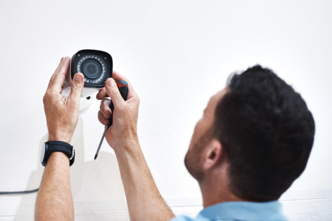 Home Security camera system installation