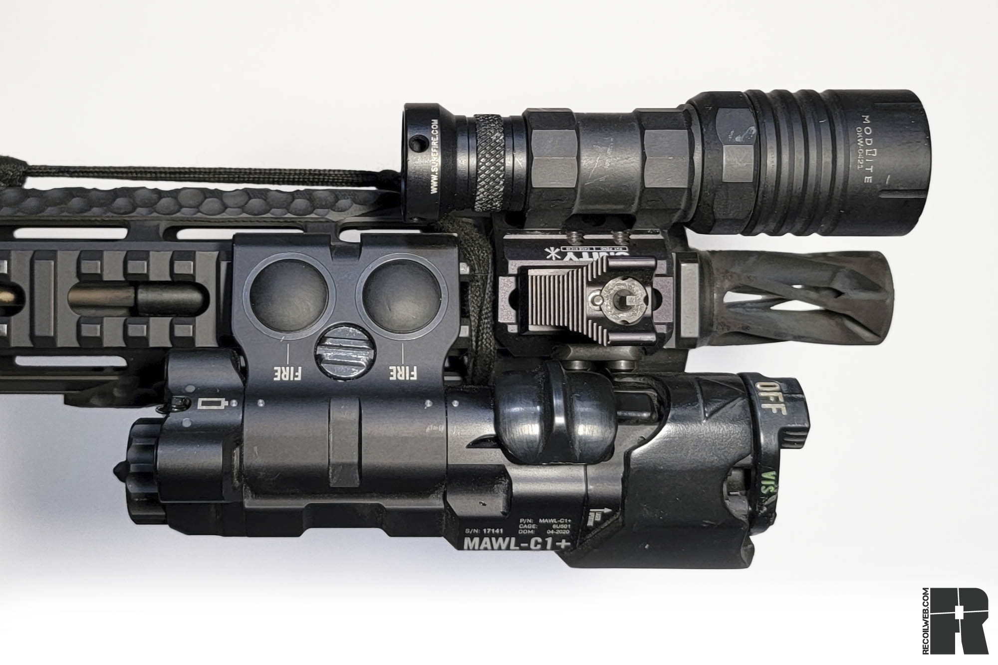 Rifle light and laser designator