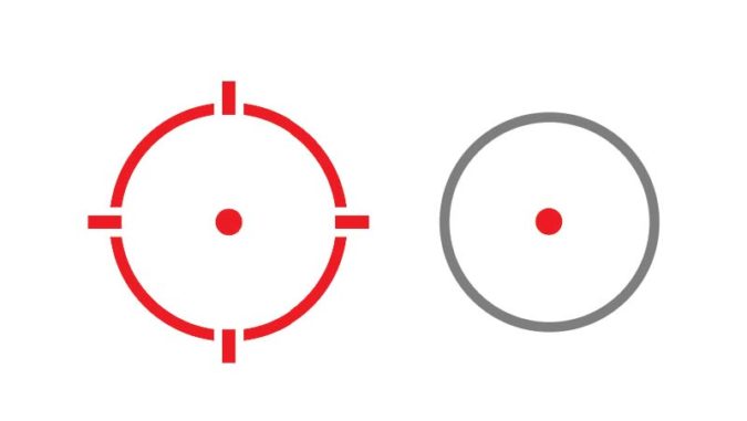 Holosun circle and dot reticle