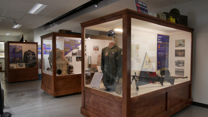 Interior of the National Guard Militia Museum of New Jersey.