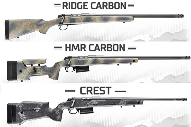 First Look: Bergara Carbon Fiber Rifles, Crest, HMR, & Ridge