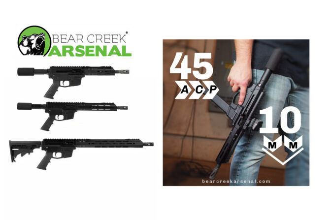 First Look Bear Creek Arsenal New .45 ACP and 10mm Pistol Caliber Carbines