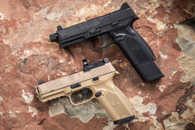 FN Releases New Optics Ready Pistols In Small Bore And Big Bore: .22 LR, .45 ACP, And 10mm