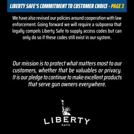 BIG news if you own a Liberty Safe or any safe with a digital lock. Backdoor access codes and the FBI.