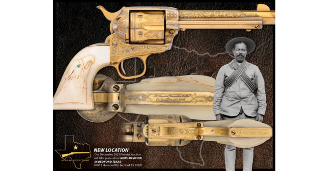 Francisco “Pancho” Villa’s Gold-Plated Colt Single Action Army Coming Up For Auction: $1 Million Dollars Gun
